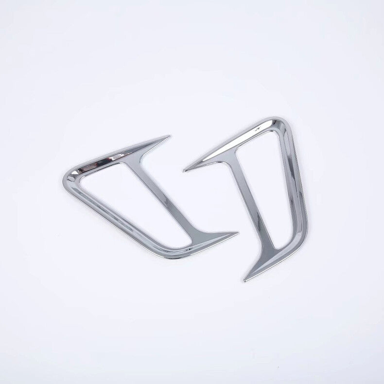 for Hyundai Kona 2018-2021 Chrome Side Light Turn Signals Lamp frame Cover Trim