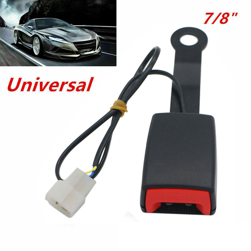 2-piece front drive for seat belt buckle plug connector warning cable belt cam lock