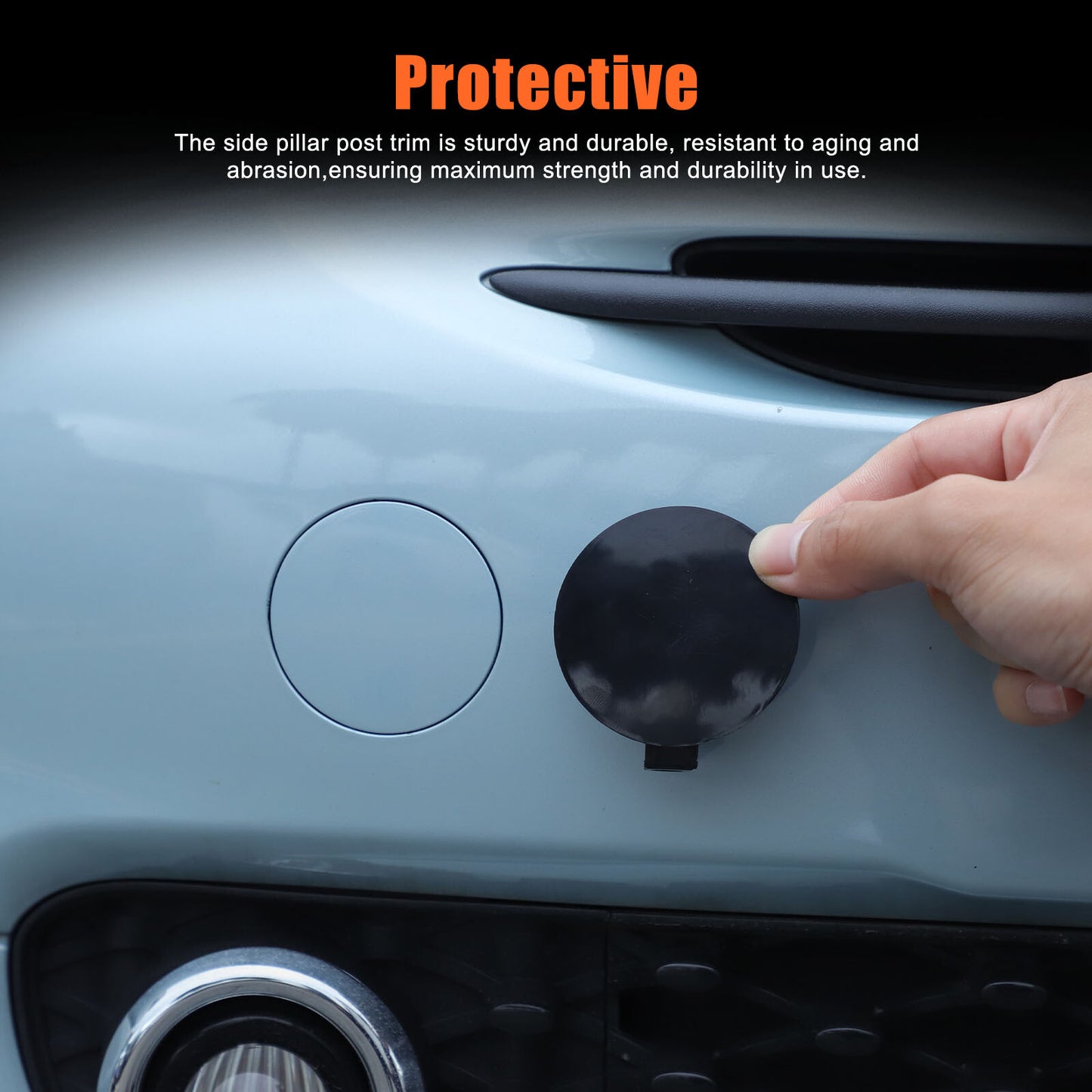 Front bumper tow hook cap for Fiat 500 2016-2023 n