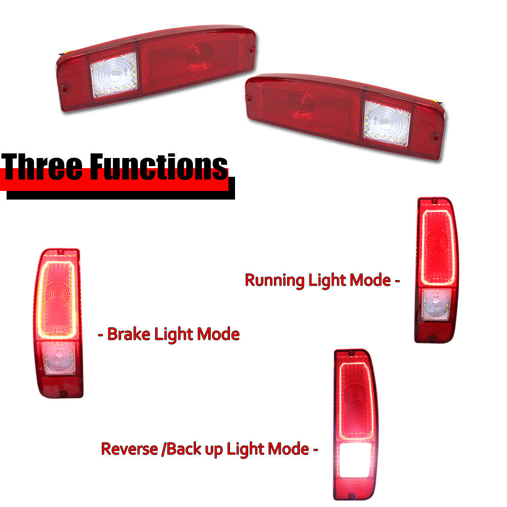Red Lens LED Tail Brake Light for 1967 - 1972 for Trucks and 1967 - 1977 for Mustang - v