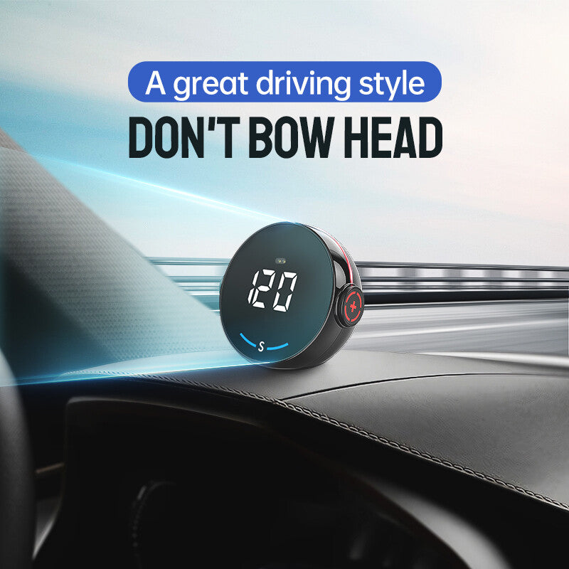 Car Head Up Display GPS Speedometer MPH KM/H Overspeed Alarm Multi-function v