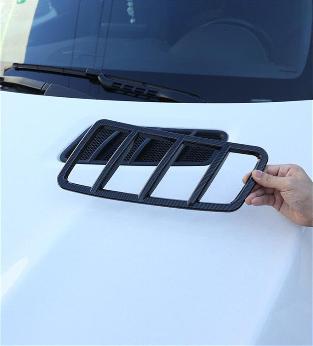 Carbon ABS Hood Grille Engine Air Vent Outlet Cover for Benz GL GLE GLS ML 13-19
