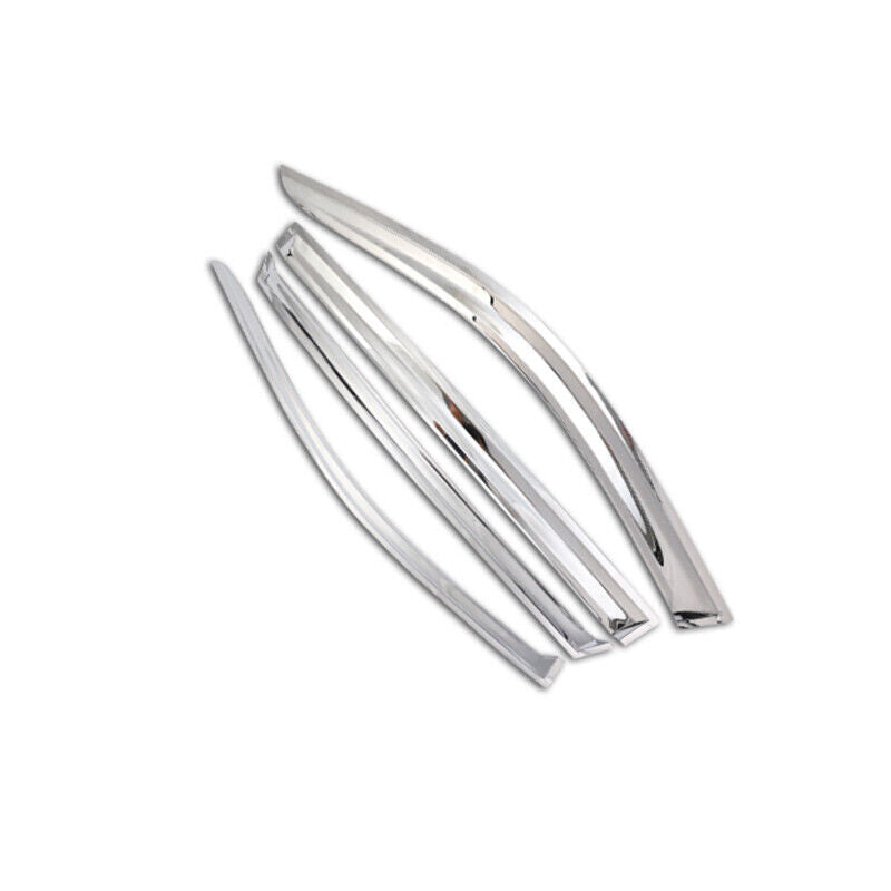 for Volkswagen for Tiguan 2017-2021 Side Window Visor Vent Deflector Steel Silver