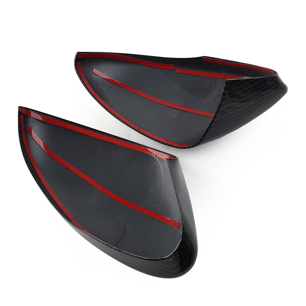 Side Rearview Mirror Caps Cover Fit for Alfa Romeo for Stelvio 2017-2022 Carbon Fiber