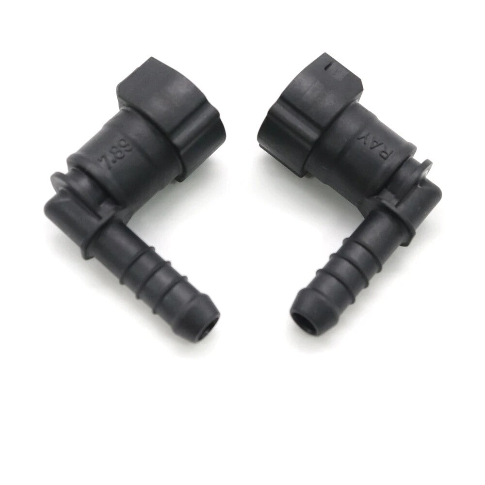 9.89mm 9.89 ID6 8x6 90¡ã 2PCS Fuel Line Hose Pipe Quick Release Female Connector Q
