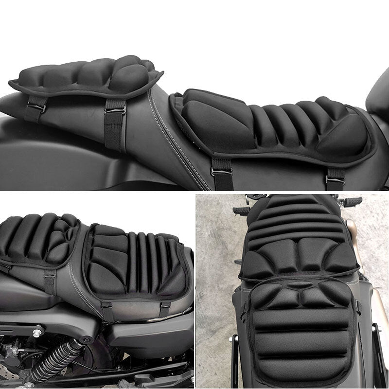 Front+Rear Motorcycle Gel Comfort for Seat Cushion Pillow Pad Pressure Relief Cover