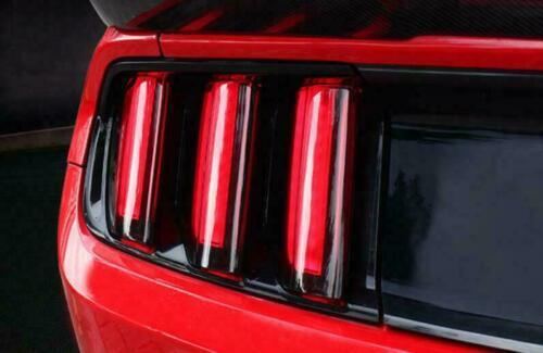 6PCS for Ford for Mustang 2015 2016 2017 Smoke Black Rear Tail Light Lamp Cover Trim
