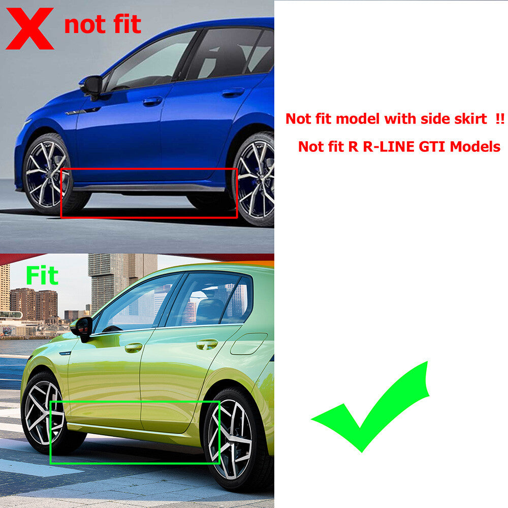 4x Mudguards Splash Guards Mud Flaps Mudflaps for VW for Golf mk8 8 VIII 2021-2023 Q