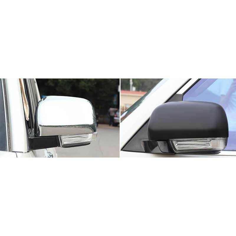 Fit for Mitsubishi Pajero Montero 07-2020 Black Rear View Side Door Mirror Cover