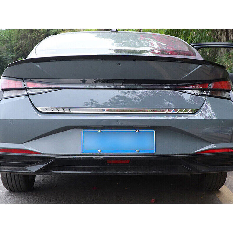 for Hyundai for Elantra 21-23 Chrome ABS Rear Trunk Lid Tailgate Strip Cover Trim 1x