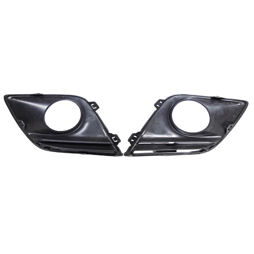 Pair Front Fog light Cover Fits 2010 2011 2012 13 for Volvo XC60 Left Right Black