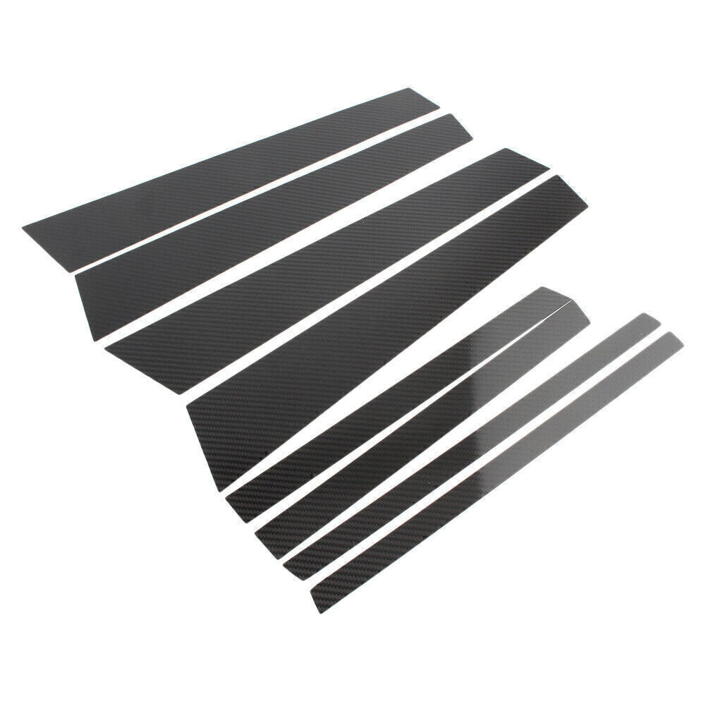 for BMW X3 2013-17 Carbon fiber Pillar Posts Door Window Molding Strip Trims 8P