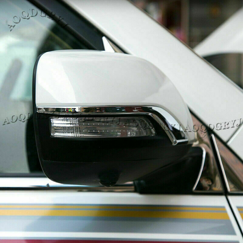 Pearl White Rear View Mirror Cover Replace for Toyota for Land Cruiser LC200 16-2021