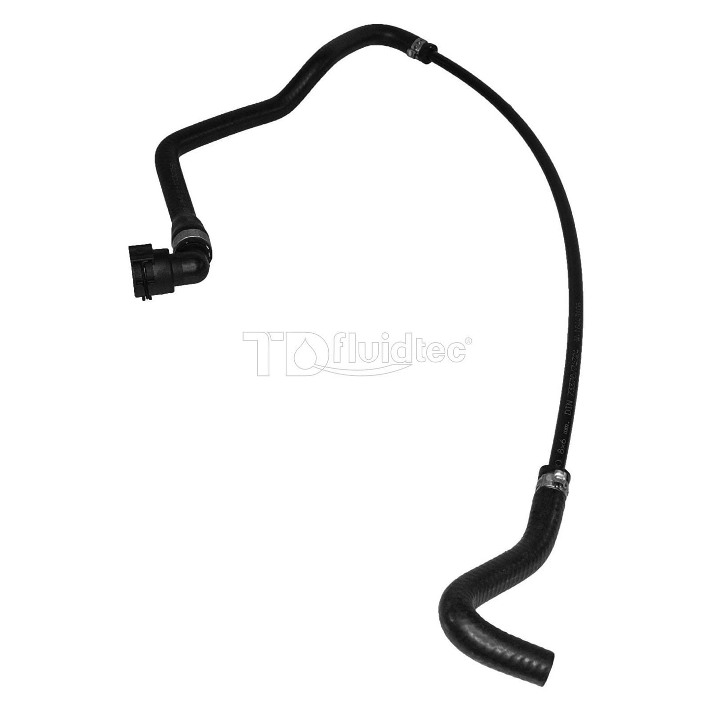 17127521775 Extended fuel tank to Rad upper coolant hose for BMW E60 E63 E64