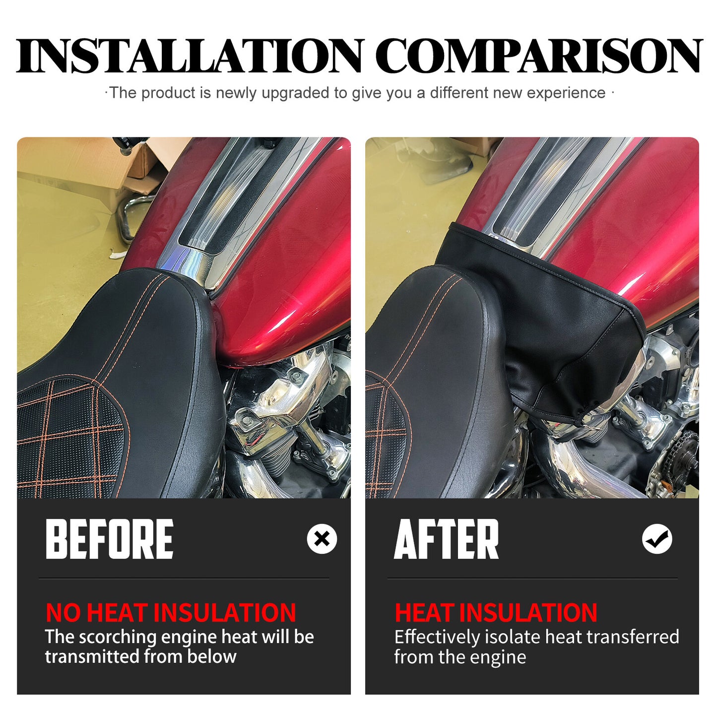 Black Fuel Tank Bra Protector Shield for Harley Electra Road Trike Glide 97-2022