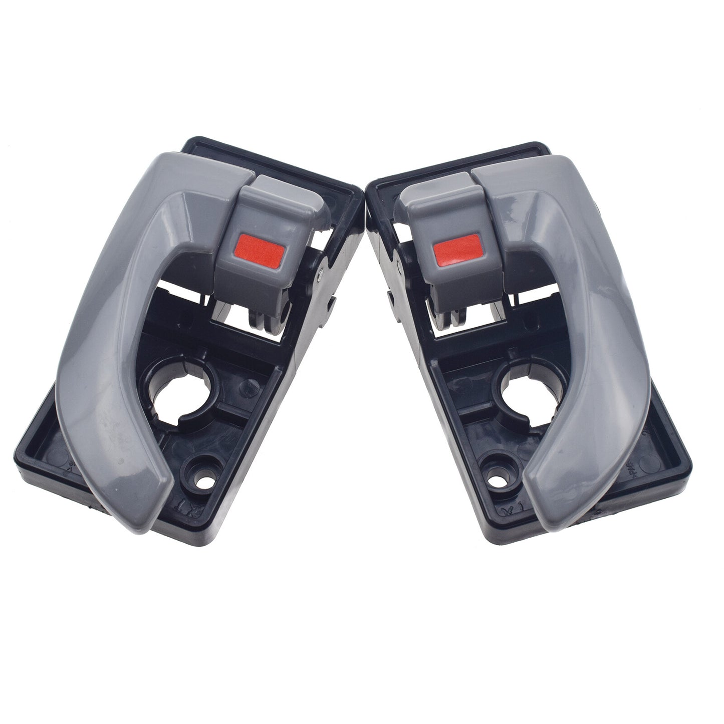 4-piece set of grey interior door handles for front, back, left, and right sides, suitable for 2005-2009 for Hyundai for Tucson models.