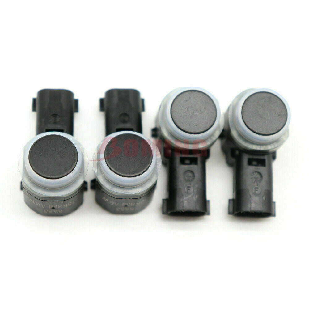 4-Piece Bumper Parking PDC Assist Sensor Set, Black, 8A53-15K859-ABW, for Ford Explorer Focus