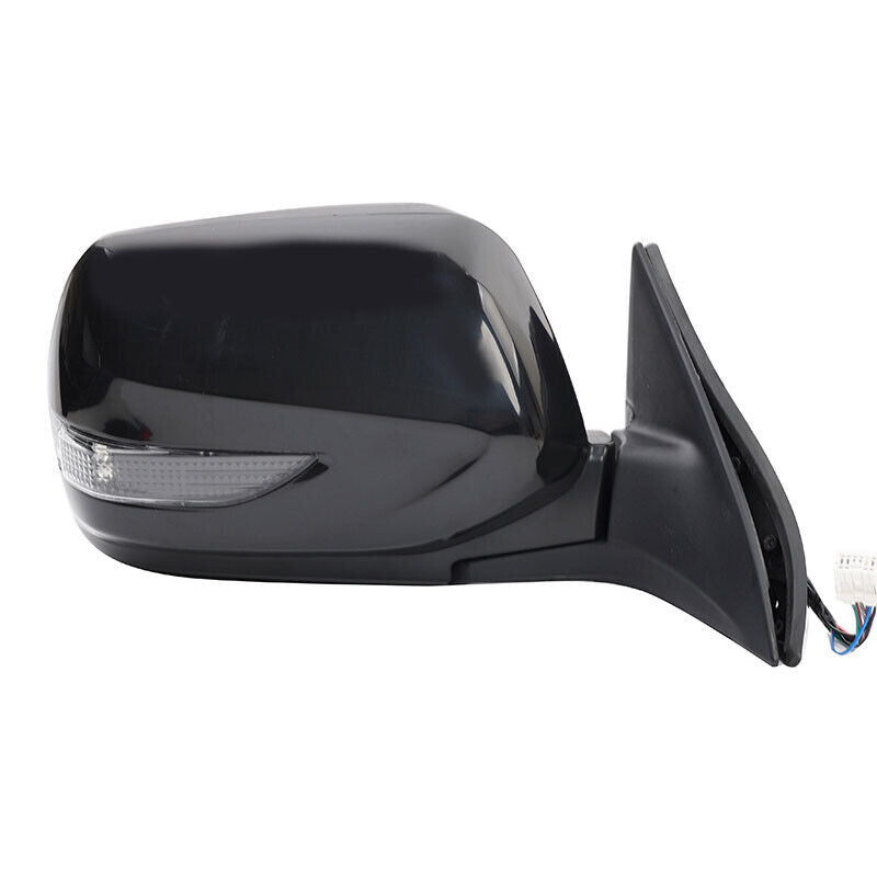 Left Door Wing Rear View Mirror Assy 9PINS Black for Subaru Legacy 2010-2012