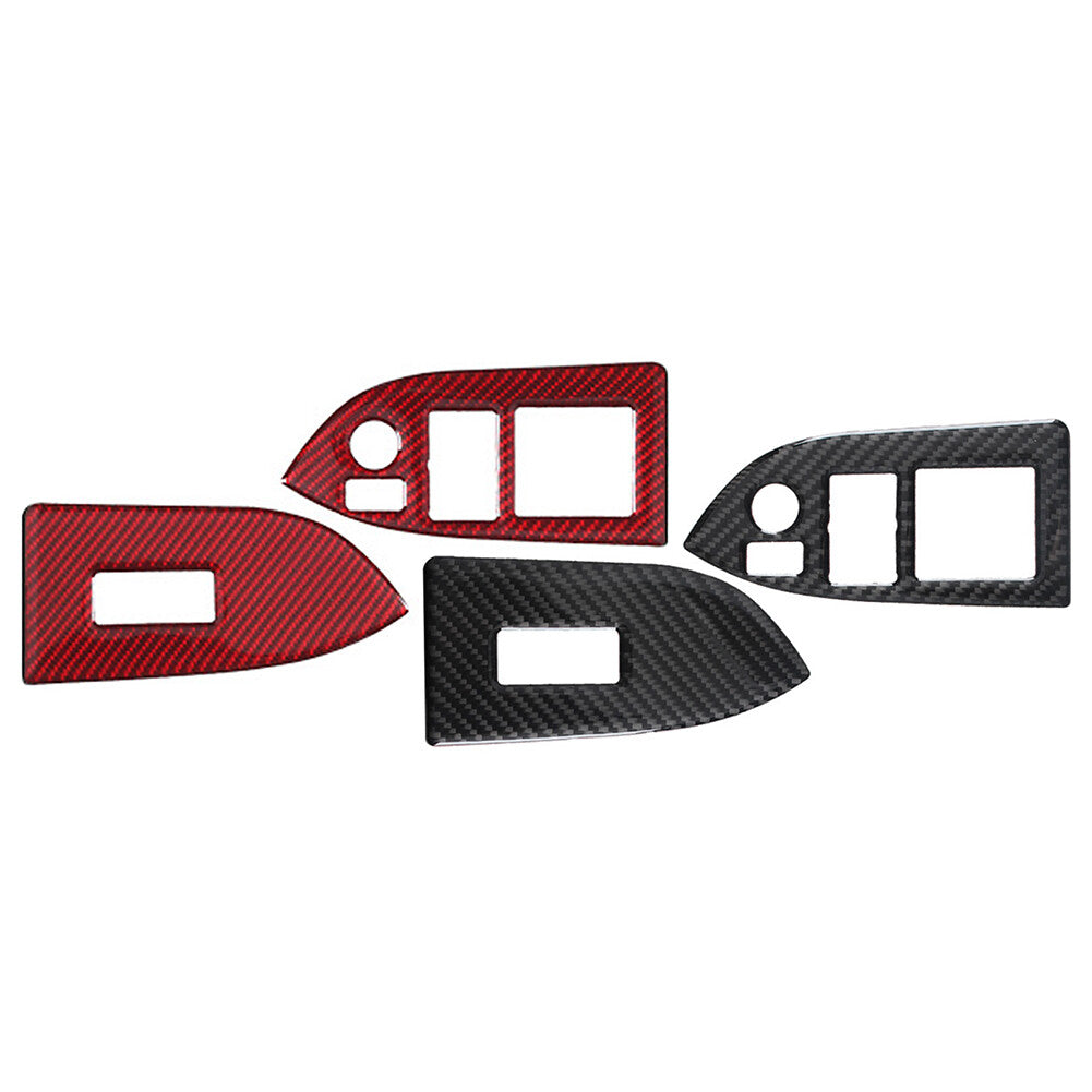 for Subaru BRZ for Toyota 86 RHD Carbon Fiber Interior Window Switch Button Trim Q