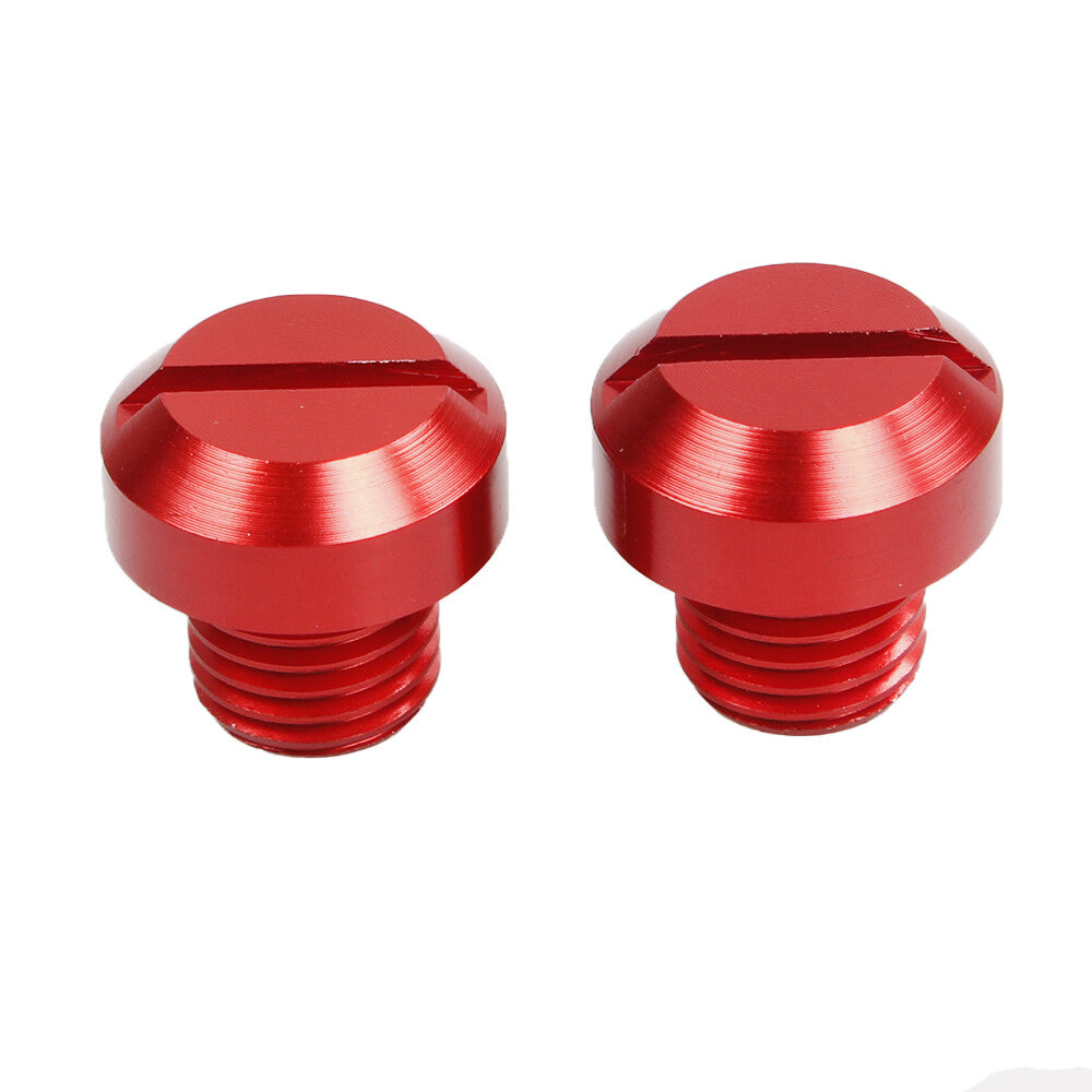 2Pcs Mototcycle Clockwise M101.25 Mirror Hole Plug Screw Mirror Hole Screws Kit Q