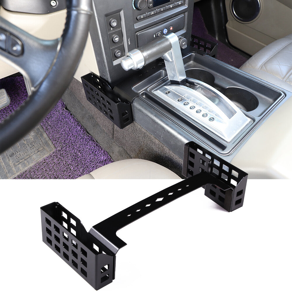 Suitable for Hummer H2 2001-2007 gear shift storage tray/organizing tray, made of aluminum alloy.