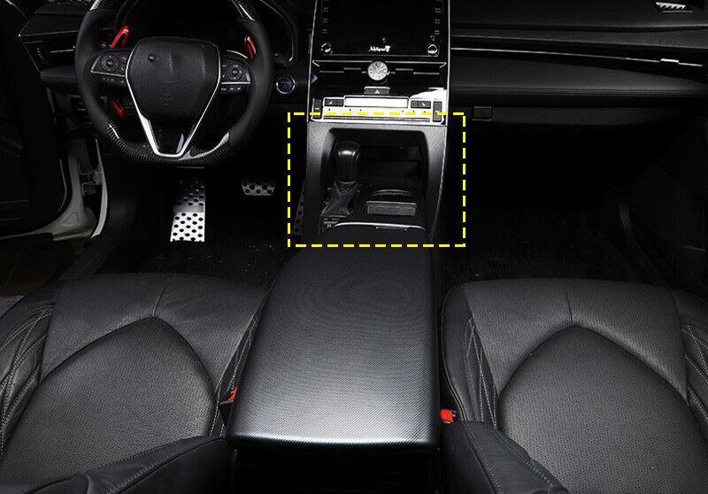 Carbon Texture Central Console Gear Shift Panel Trim for Toyota for Avalon 2019-2021