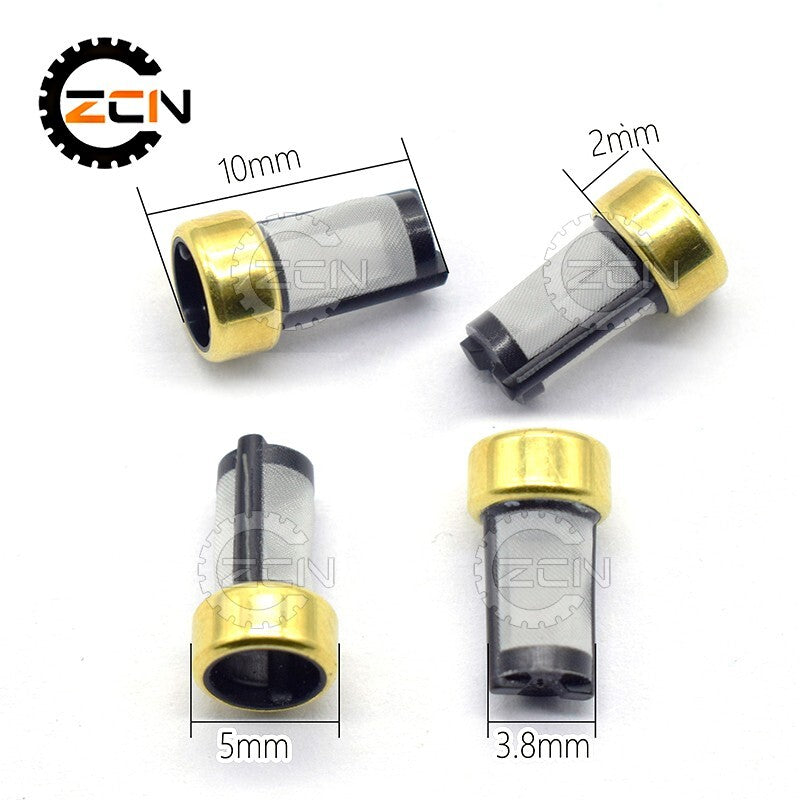100 Pcs Fuel Injector Fiter Repair Kit Replacement Micro Filters Q