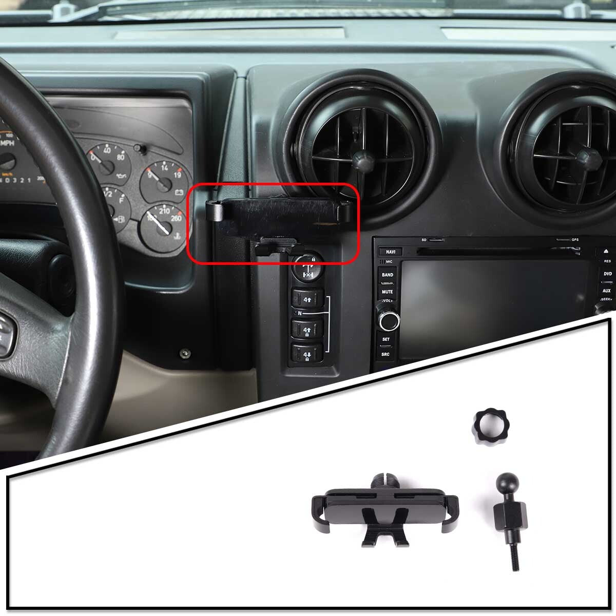 for Cadillac for Escalade ESV EXT Metal + TPU Remote Start Key Fob Cover Shell- v