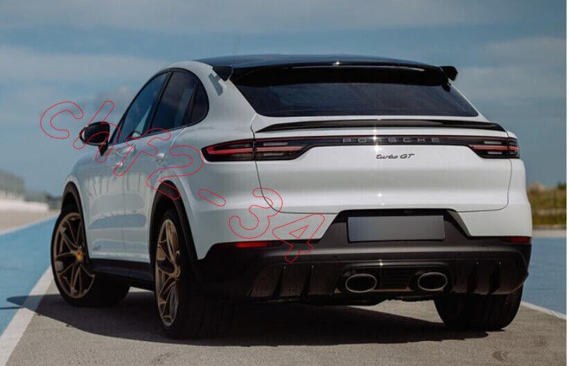 Dry carbon rear tailgate boiler wing lip trim for Porsche for Cayenne Coupe 20-23
