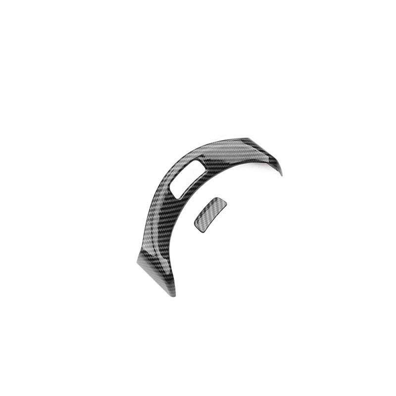 for Benz C-Class 2015-2021 ABS Carbon Fiber Console Armrest Button Trim Decor 2X