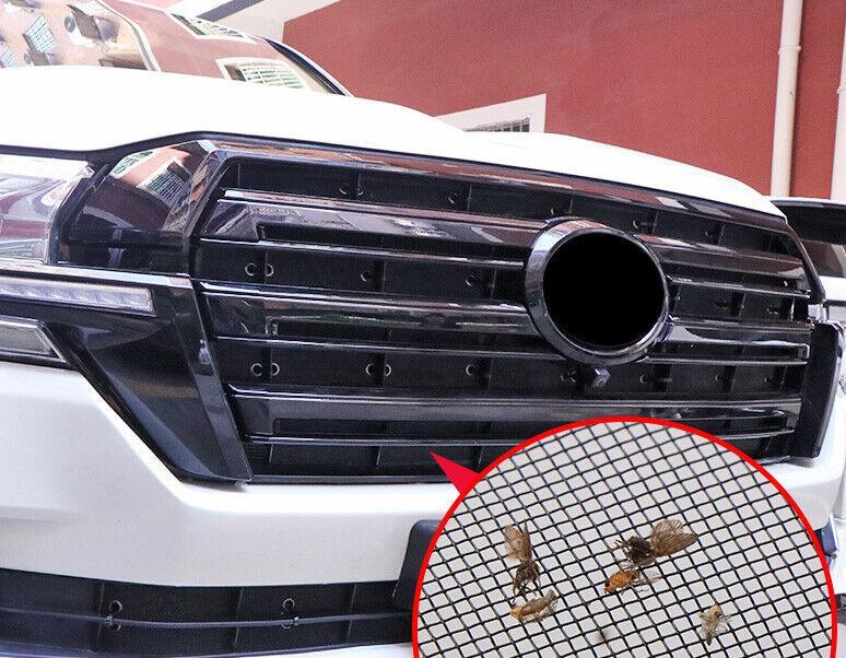 Black Front Mesh Grill Grille Anti-Insect Net for Toyota for Land Cruiser 2016-2021