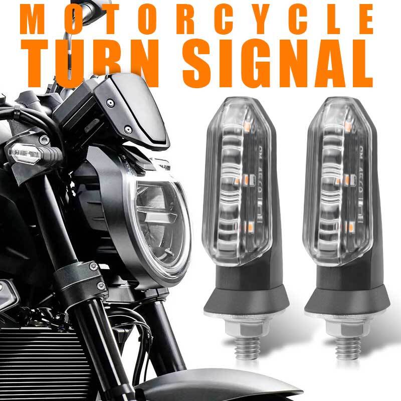 Motorcycle LED Turn Signal Blinker Light Indicator Clear Amber for Honda for Yamaha
