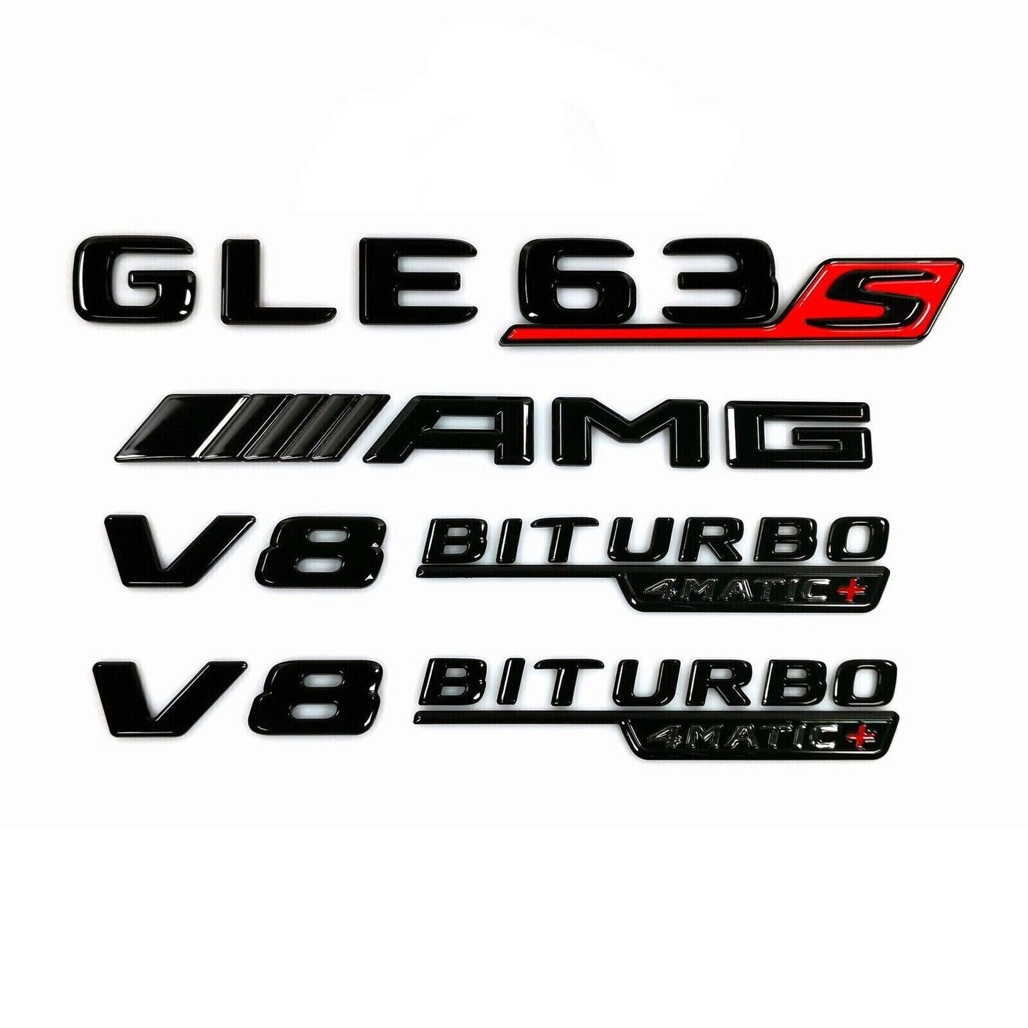 GLE63 S + AMG + V8 BITURBO 4MATIC + GLOSSY Black Badge Applicable to AMG