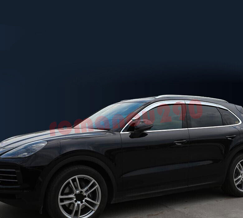 for Porsche for Cayenne 2011-18 silver Window Visor Vent Sun Shade Rain Guard Shield