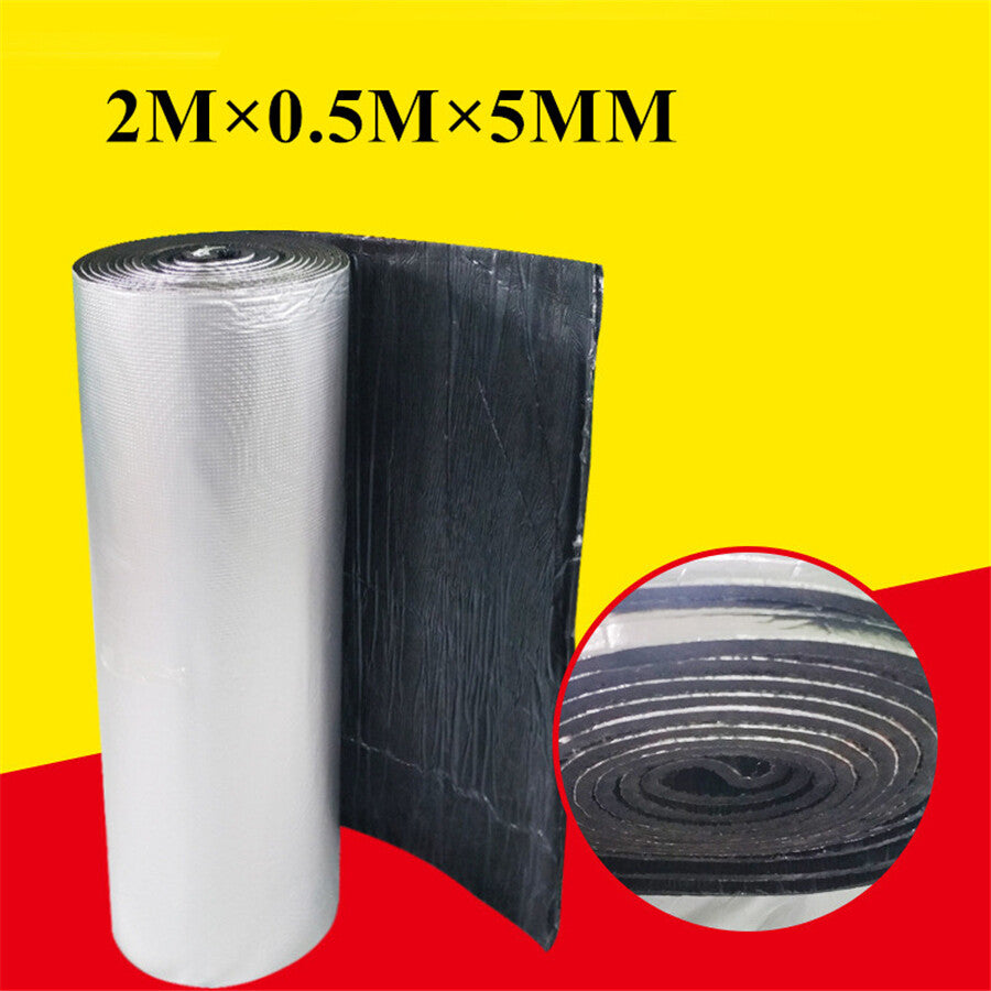 Car Fireproof Sound Deadener Heat Insulation Mat Self-adhesive For Hood Engine