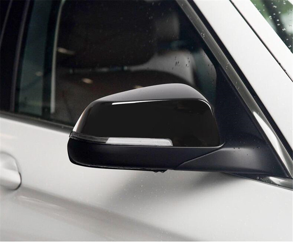 Black ABS Side Rearview Mirror Cover for BMW 5 Series 5GT 2014-17 7 Series 13-15