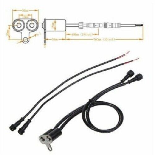 12V Motorcycle Handlebar Fog Lights Switch Dual On-Off Waterproof IP65 Q