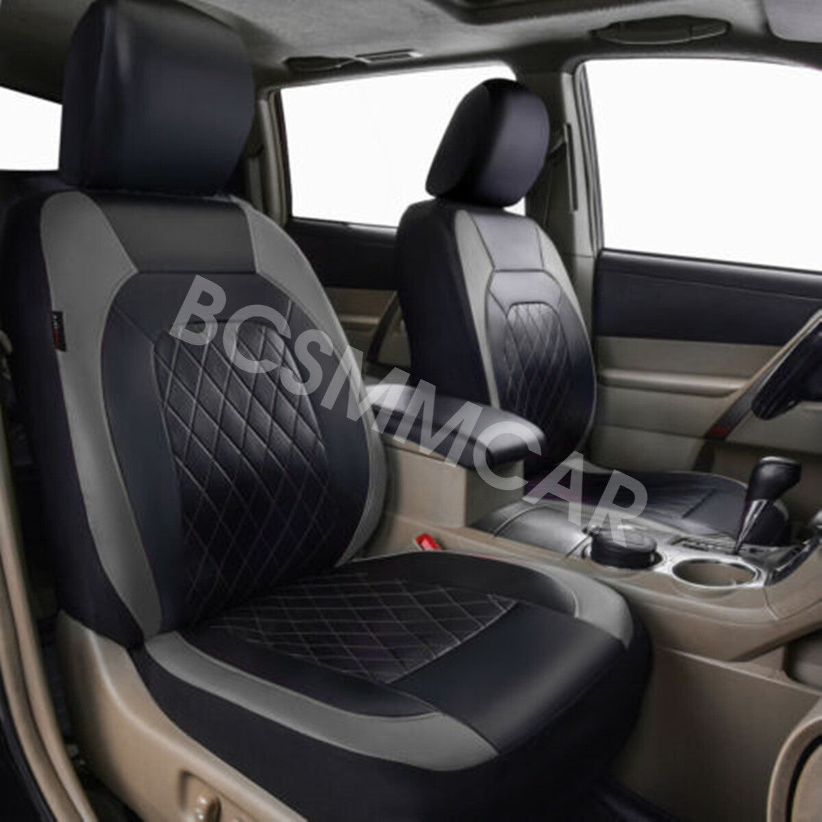 9x Leather 5-seater Car for Seat Covers Front Rear Full Set Interior for Seat Cushion Q