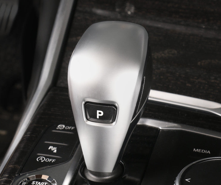 Fit for BMW 3-Series G20 2019-23 Silver ABS Central Console Gear Shift Knob Trim