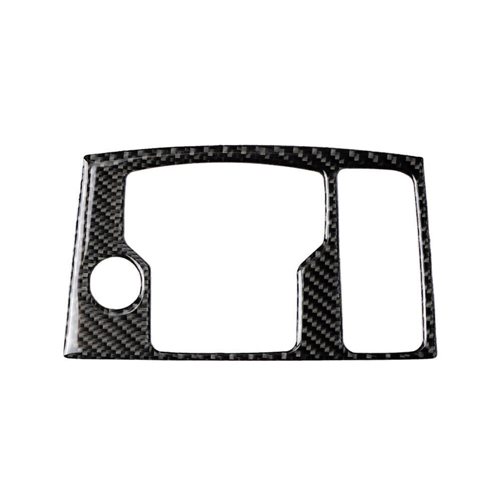 Carbon Fiber Interior Multimedia Button Cover Trim Fit for Mazda 3 Axela 2017 18
