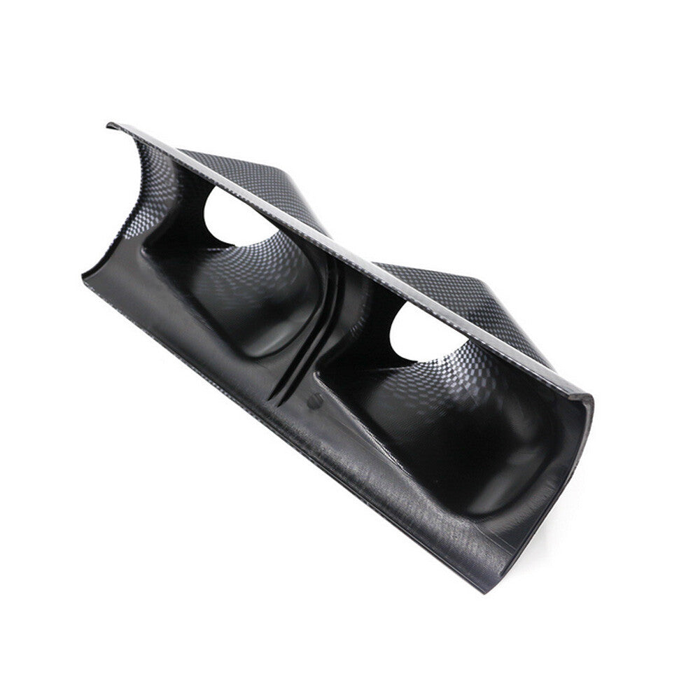 Universal 52mm 2 Dual Race Turbo for Charger Boost Gauge Pillar Pod Meter Holder CF Q