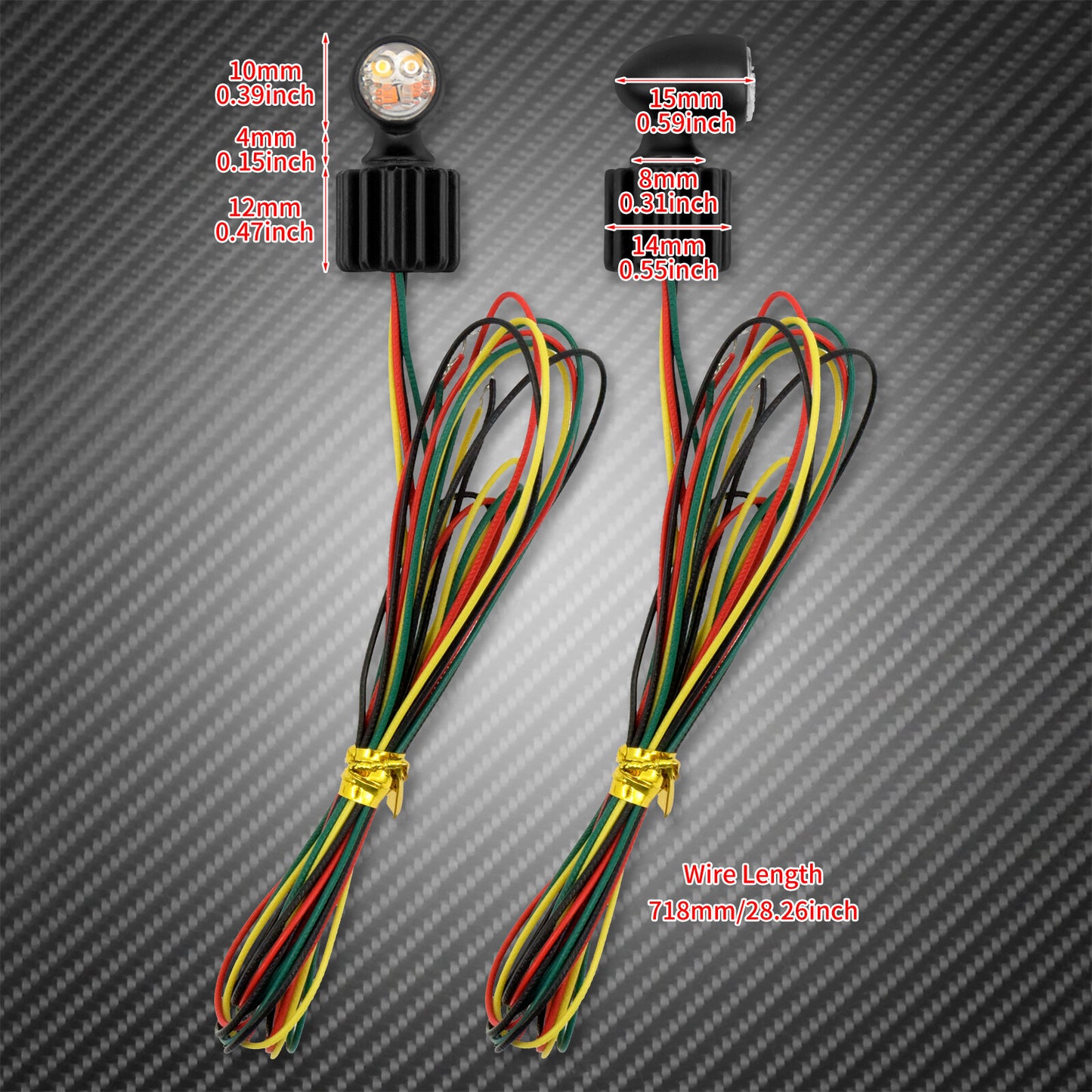 Motorcycle Super for Mini Light Indicator Running Brake Turn Signal Fit for Harley Q