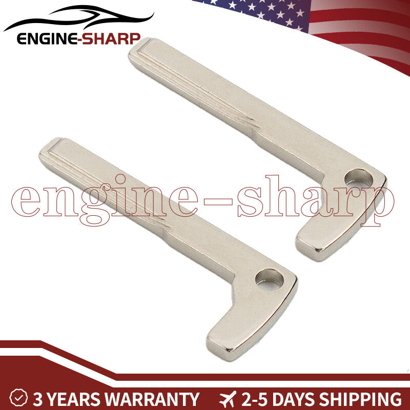 2Pcs for Smart Remote Key Emergency Prox Uncut Blade Blank for Mercedes for Benz Q