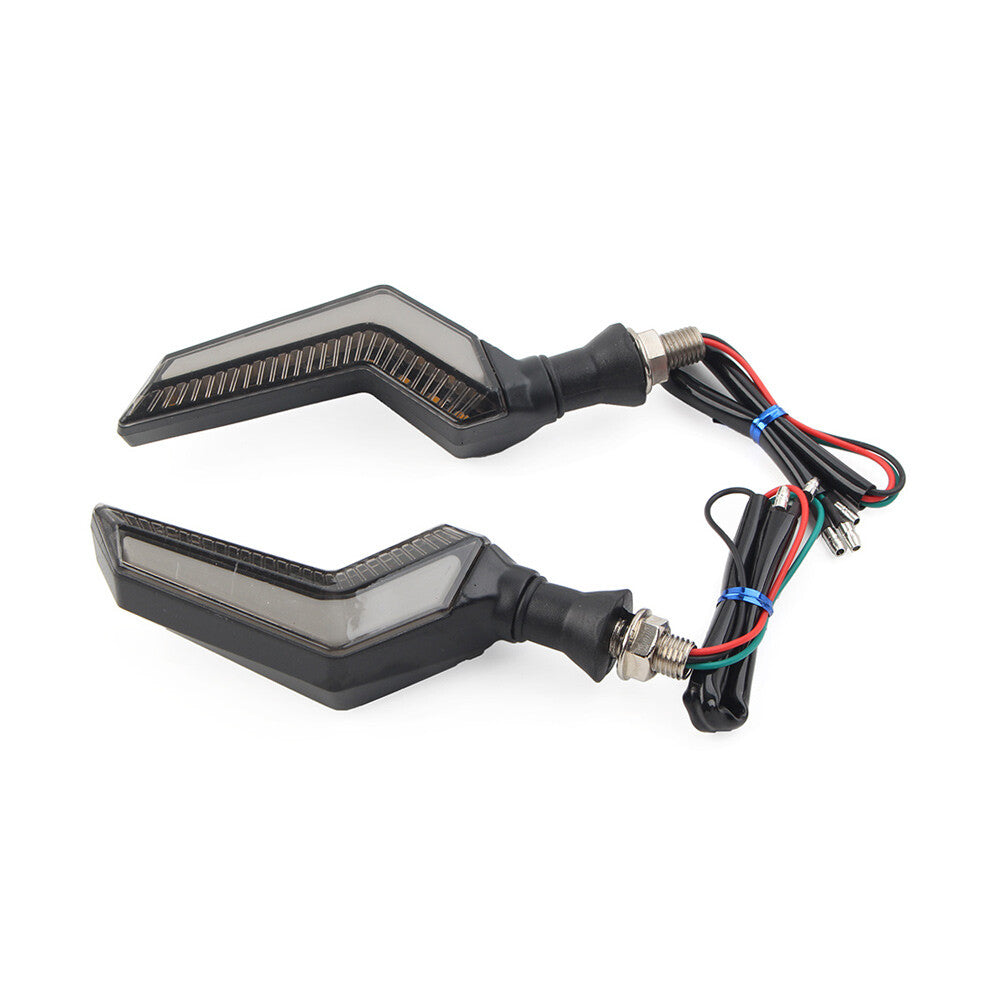 Flasher LED Turn Signal Lights Amber Blinker DRL Red Lamp Fit for Honda Motorcycle Q
