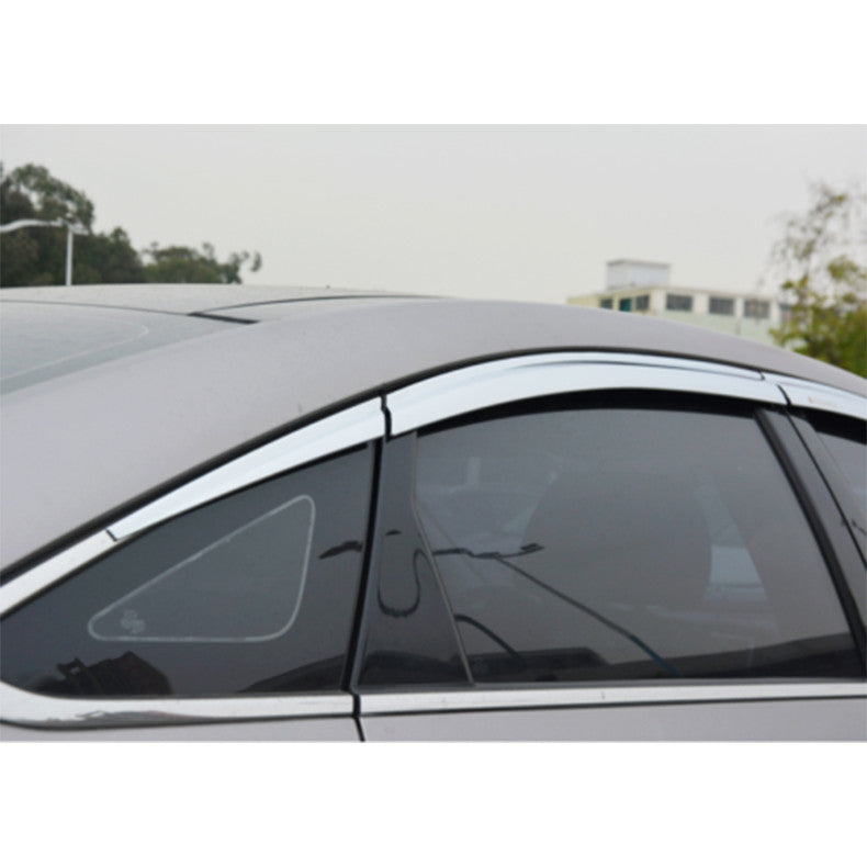 for Hyundai Sonata 2015-2019 Chrome Window Wind Visors Rain Guard Vent Deflector