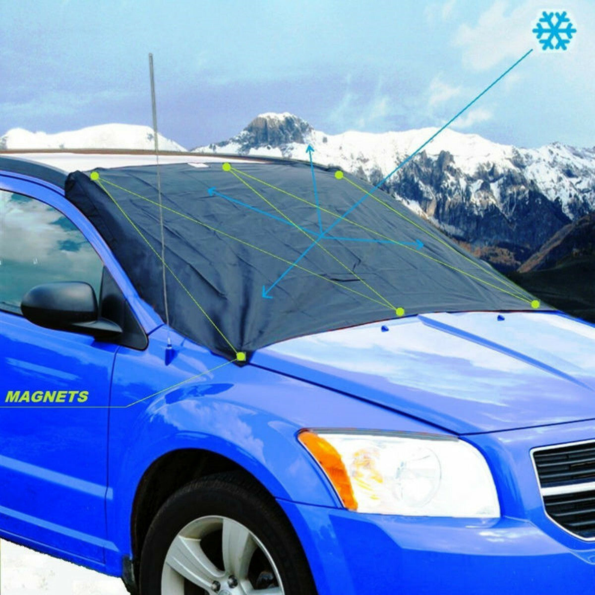Car Windshield Cover Frost Ice Sun Shield Snow Dust Protector Sun Shade Winter