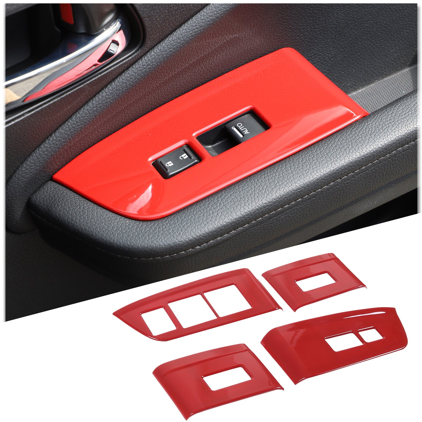Matte Black Side Door Mirror Cover Trim for Tacoma 2015 - 2022 2 pcs- v