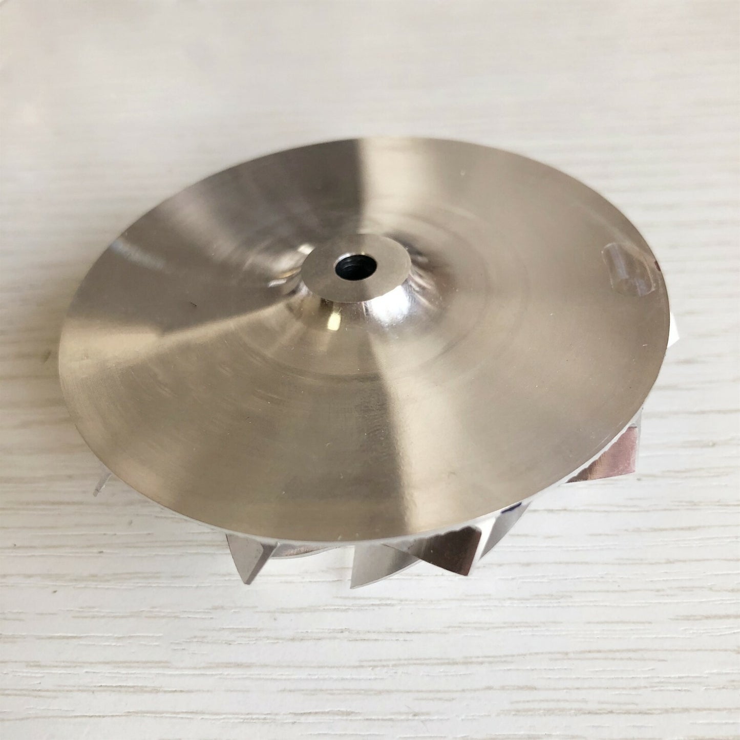 K16 Reverse 59.00/78.00 mm 11+0 Blade Turbine Milling Compressor Wheel