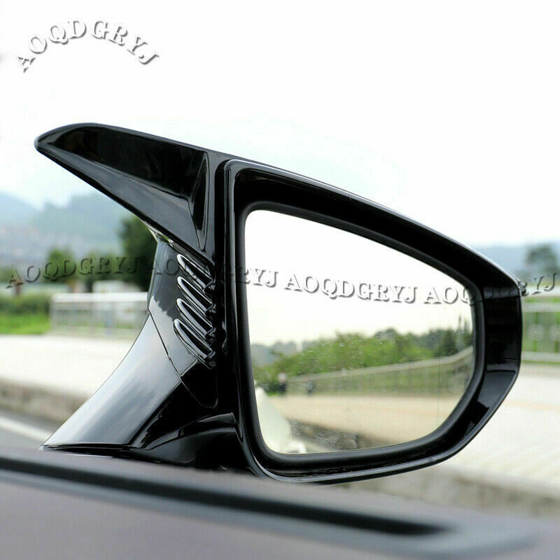 Black Horn Rearview Mirror Moulding Cover for LEXUS ES300H ES350 250 2019-2022