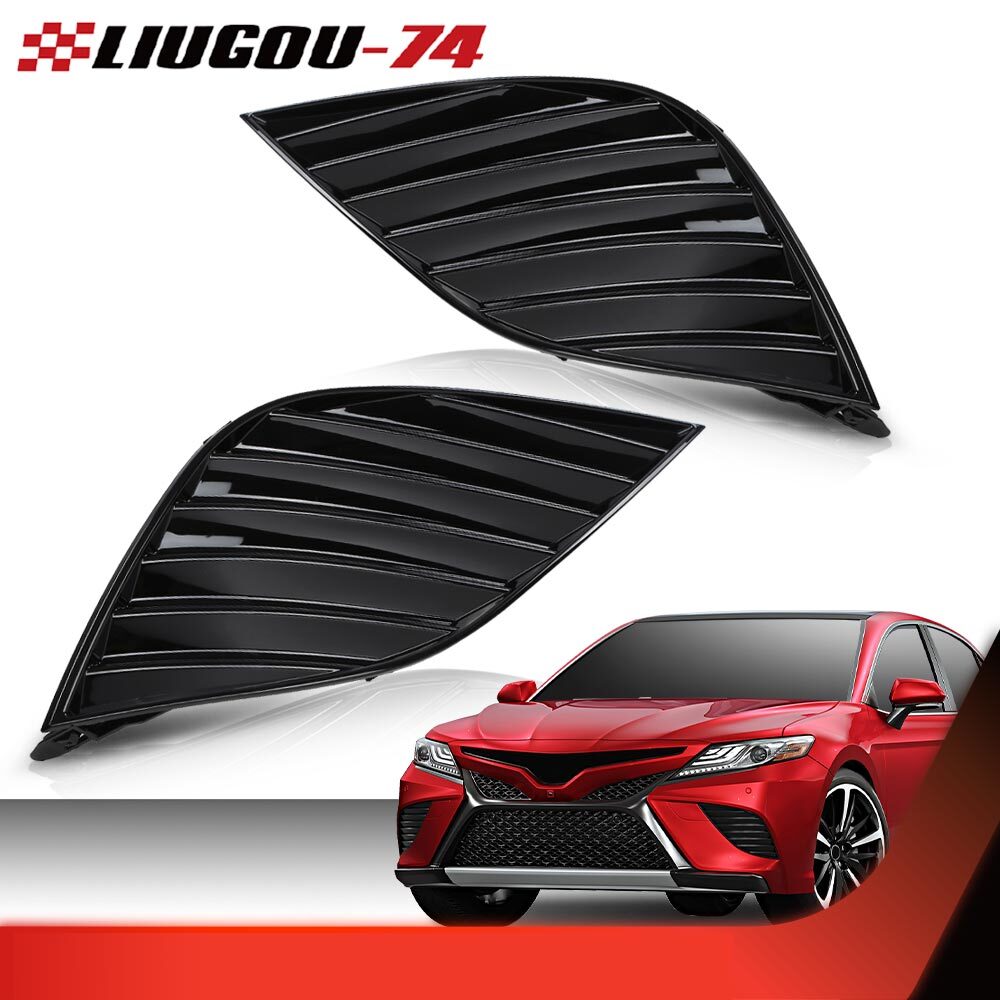 Suitable for 2018-2020 for Toyota for Camry SE XSE front bumper fog light cover bezels (1 pair)